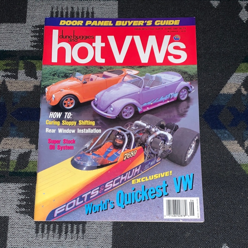 Vintage Hot VWs Magazine Cover June 1991